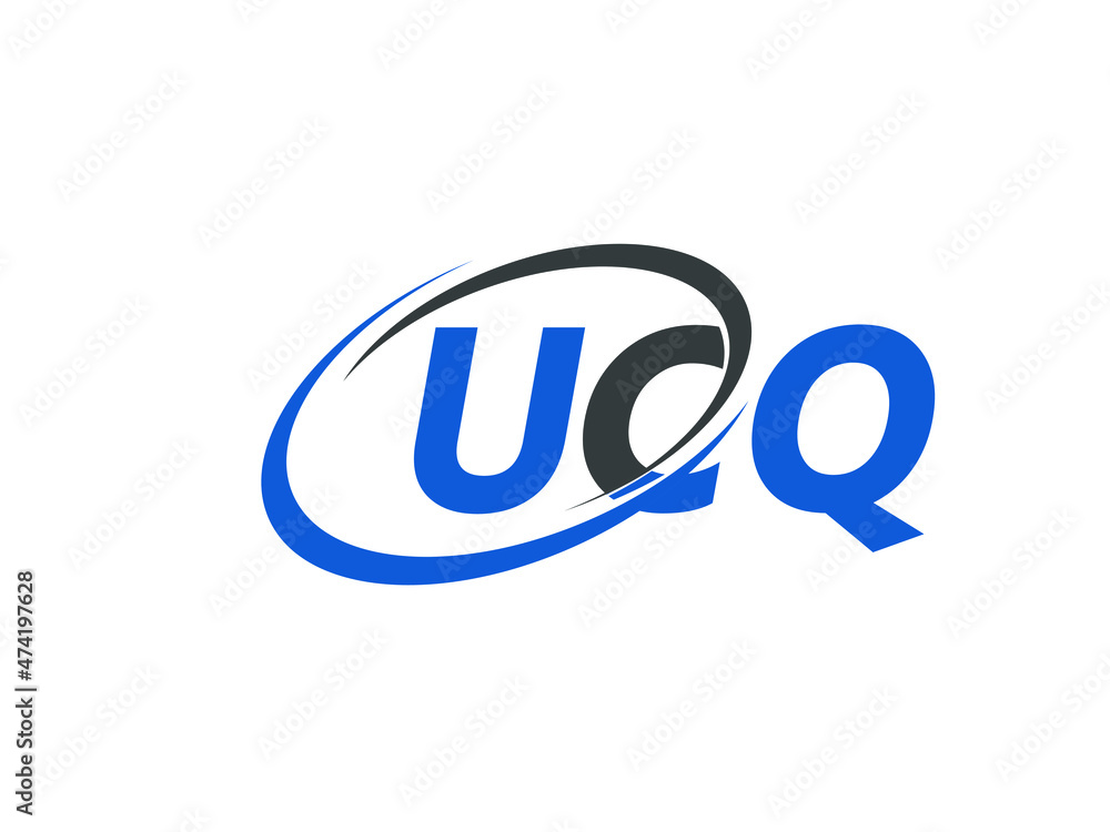 UCQ letter creative modern elegant swoosh logo design UCQ letter creative modern elegant swoosh logo design