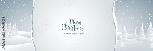 Christmas banner social media header template