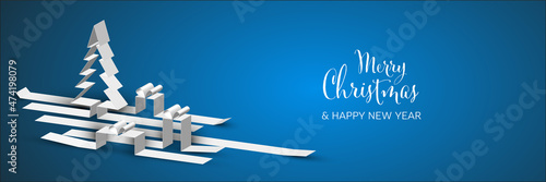 Christmas banner social media header template