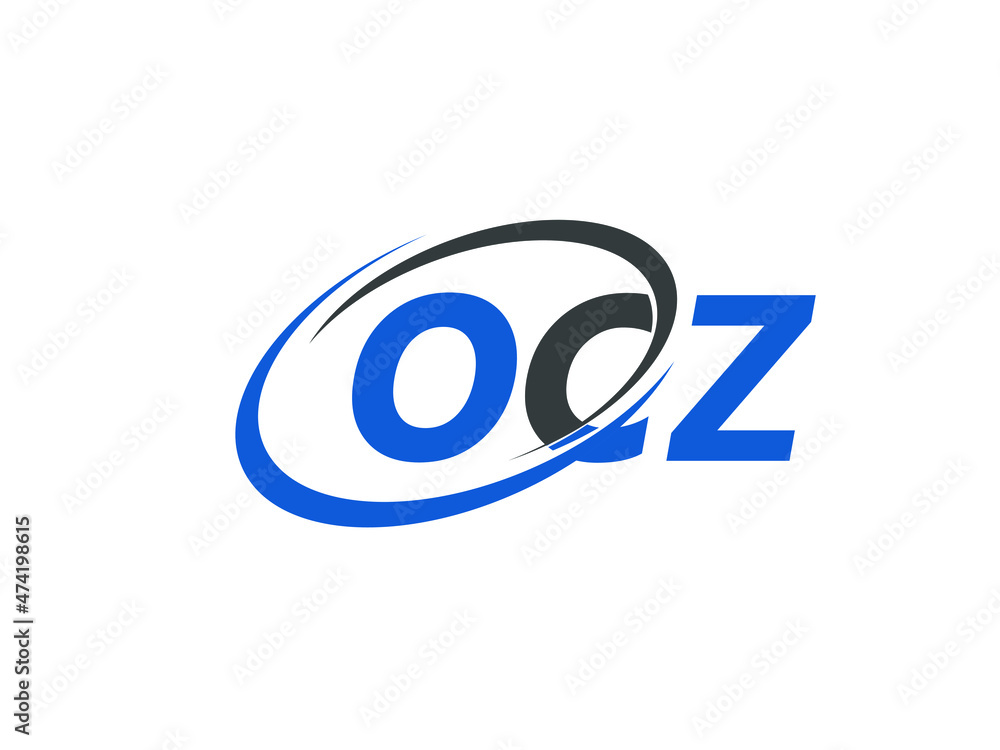 OCZ letter creative modern elegant swoosh logo design