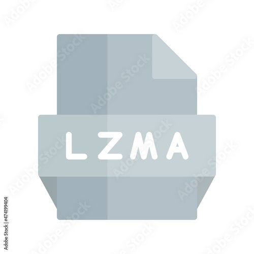 Lzma Flat Light Vector Icon Design photo