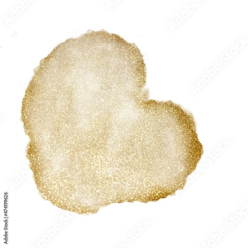 Beautiful elegant golden dusty stain for a beautiful designs