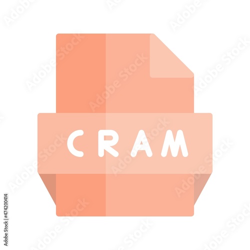 Cram Flat Light Vector Icon Design