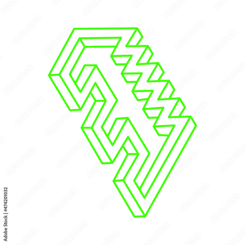 Illusion shapes. 3d geometry. Optical illusion figures. Sacred geometry. Logo. Illusion shapes. 3d geometry. Optical illusion figures. Sacred geometry. Logo.