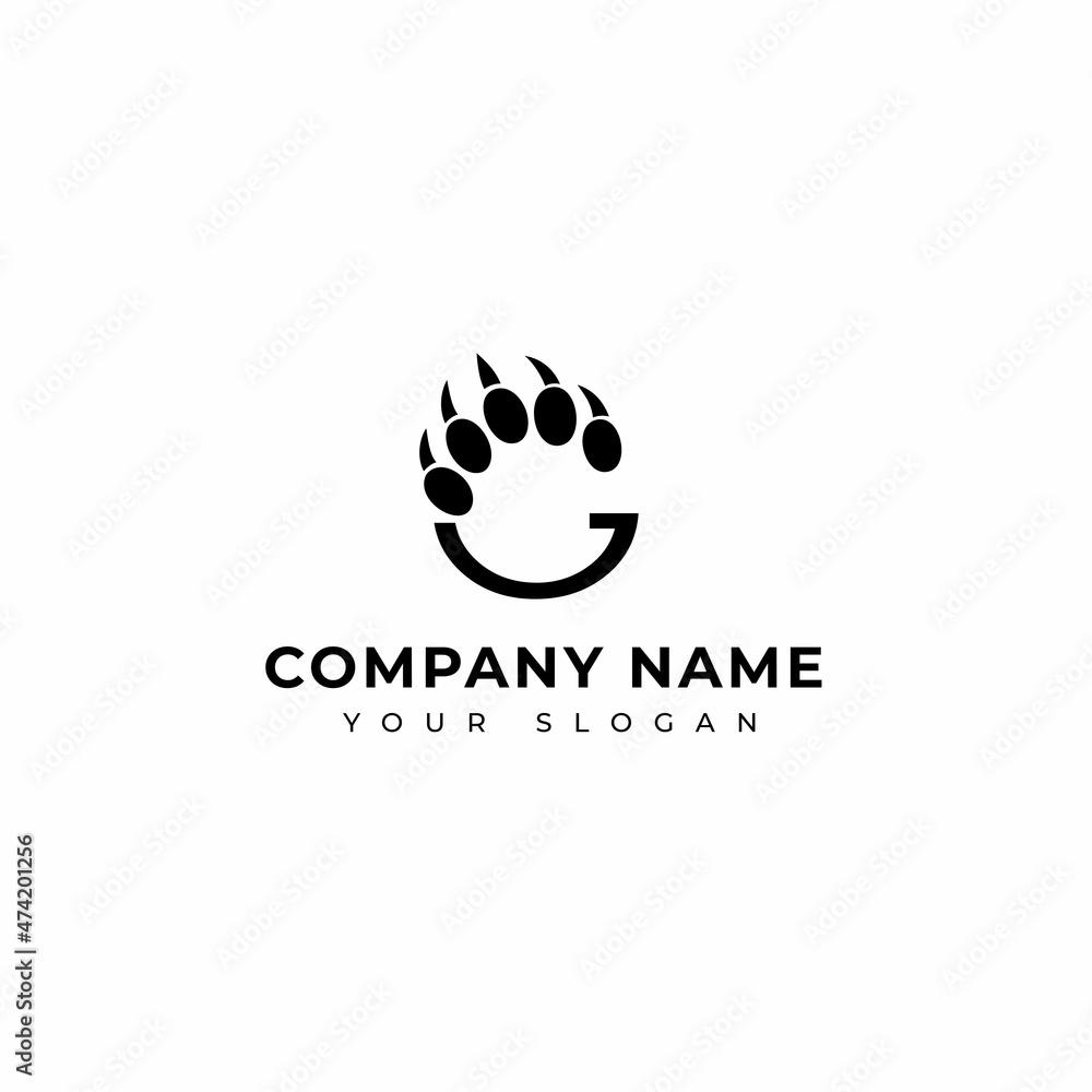 Letter G Bear logo design vector template Letter G Bear logo design vector template