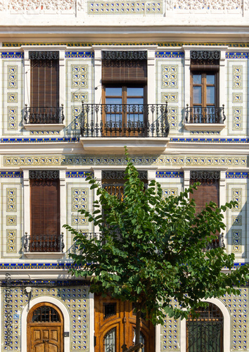 Wallpaper Mural Ornate Tiles on a Spanish house. Torontodigital.ca