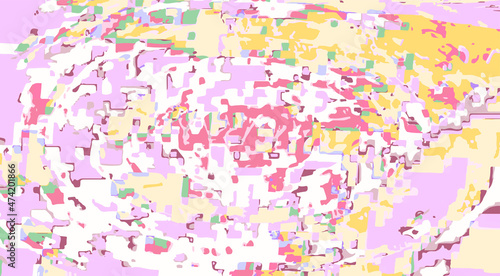 バグ画面 グリッチノイズ レトロ 