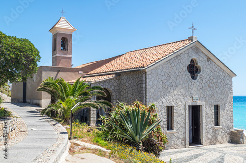 Beautiful church near the sea in Bordighera photo