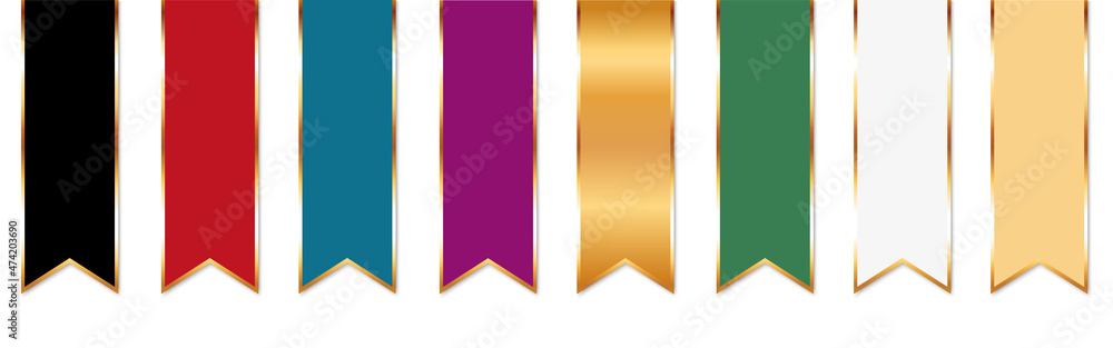set of vector desigl element bookmark banners set of vector desigl element bookmark banners