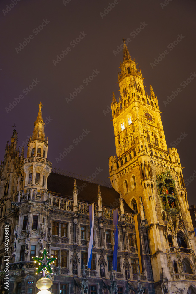 Munich by night, HDR Image