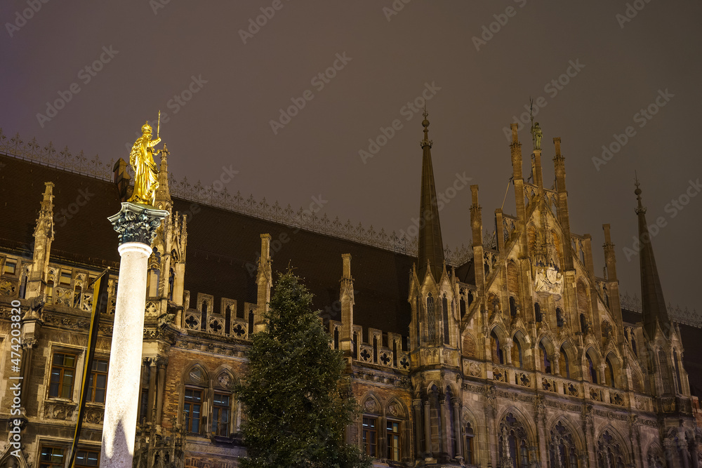 Munich by night, HDR Image