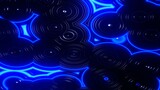 3D Render. Neon object abstract futuristic hi-tech motion background