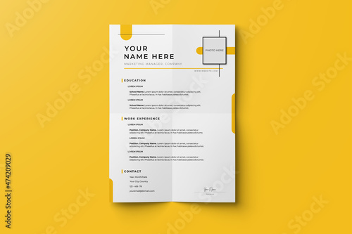 Modern CV Resume Design Template