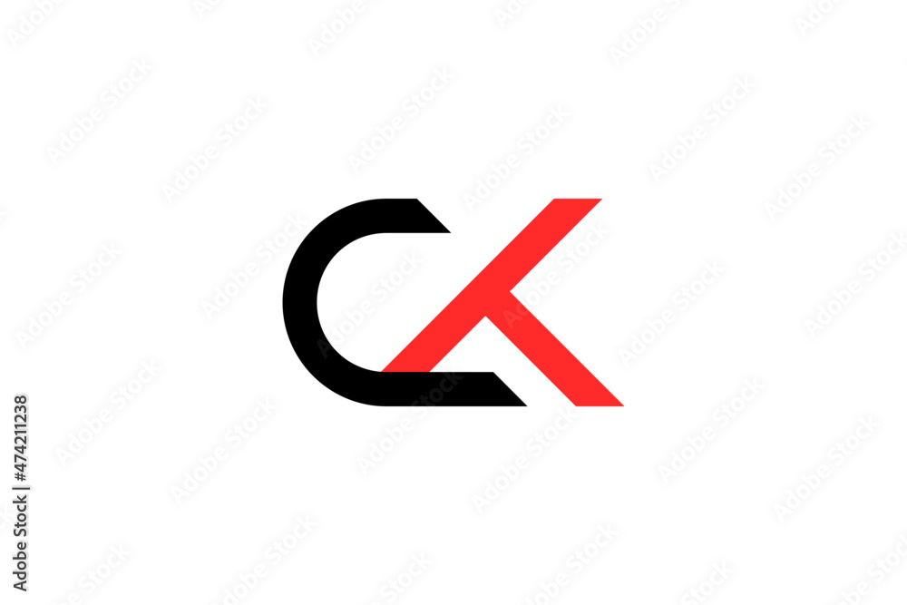 CK letter logo monogram vector design template CK letter logo monogram vector design template