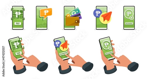 Online Mobile Banking with Philippine Peso Money