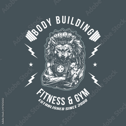 Wolf gym chief badge