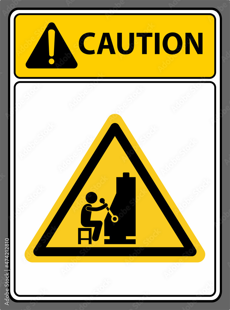 Please do not disturb slot players.,Caution sign Please do not disturb slot players.,Caution sign