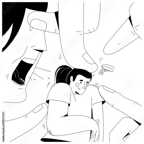 Moral pressure is exerted on a person.