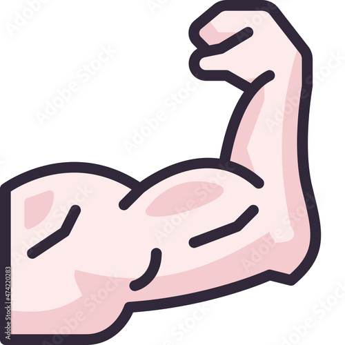 muscle line icon