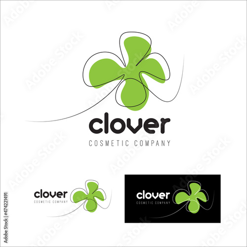 logo for a cosmetic company in line art