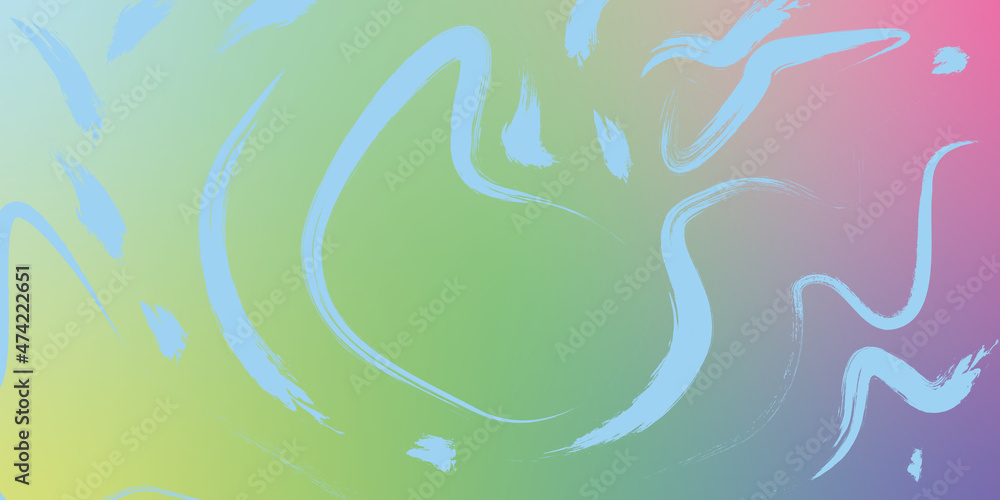 Obraz premium abstrack background with multicolor green blue pink and yellow for desktop wallpapaer and banner