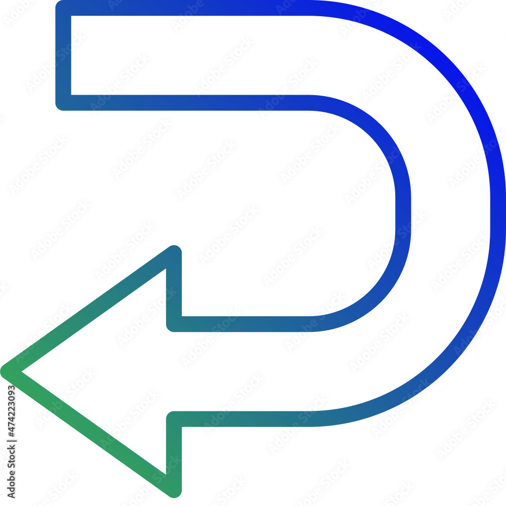 Vector arrow gradient icon, sign and symbol 64x64 Pixel, white background Vector arrow gradient icon, sign and symbol 64x64 Pixel, white background