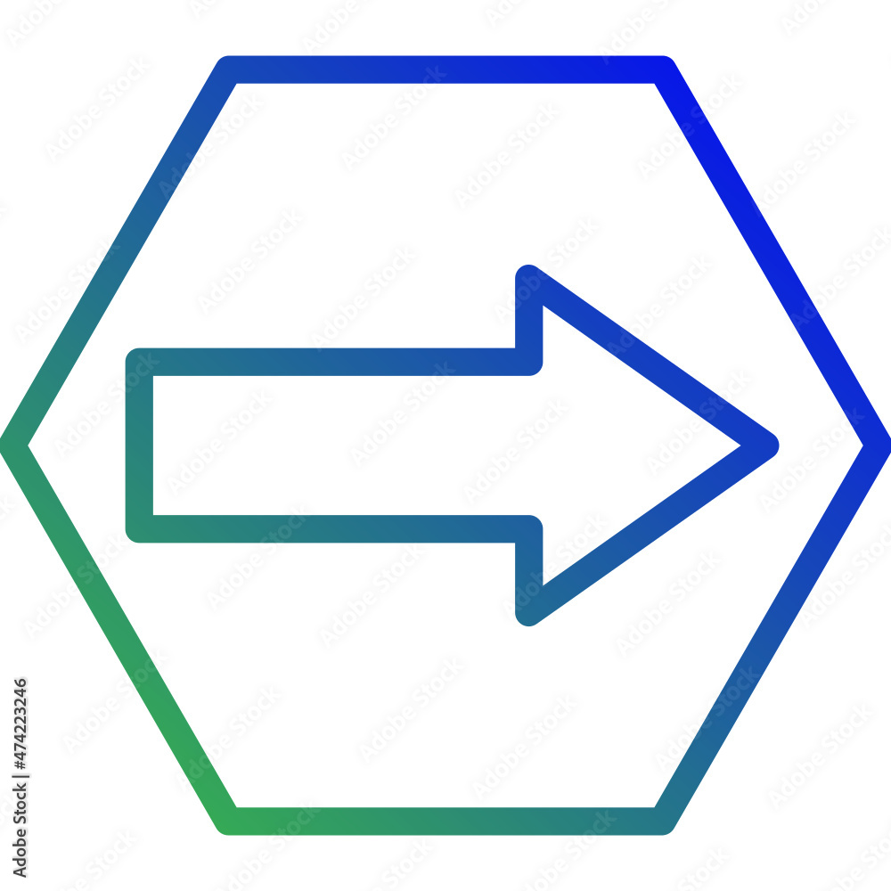 Vector arrow gradient icon, sign and symbol 64x64 Pixel, white background Vector arrow gradient icon, sign and symbol 64x64 Pixel, white background