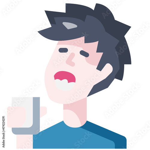 mouthwash flat icon