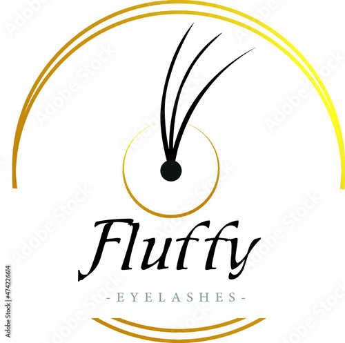 eyelash vector logo.creative.for beauty salon, banner, own style.extension