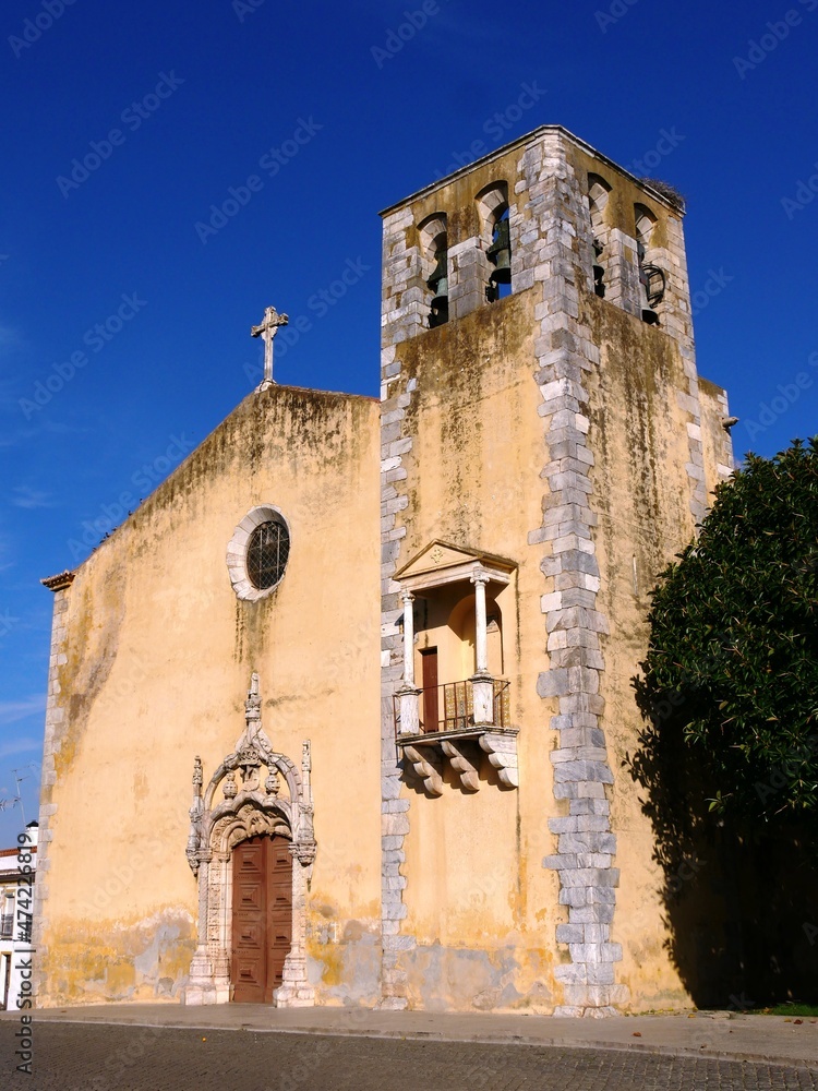 Eglise Sao Joao Baptista du village de Moura dans l'Alentejo au Portugal