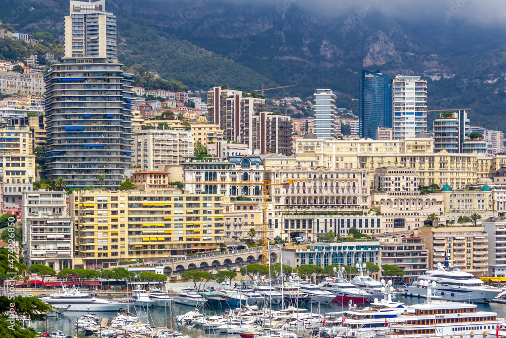 Panorama über das Fürstentum Monaco