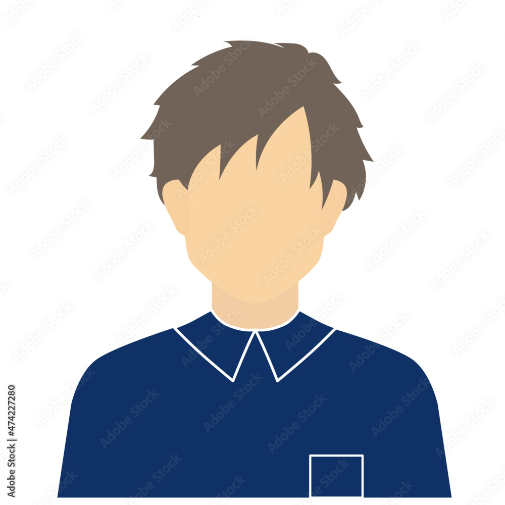 紺色の服を着た男性 紺色の服を着た男性