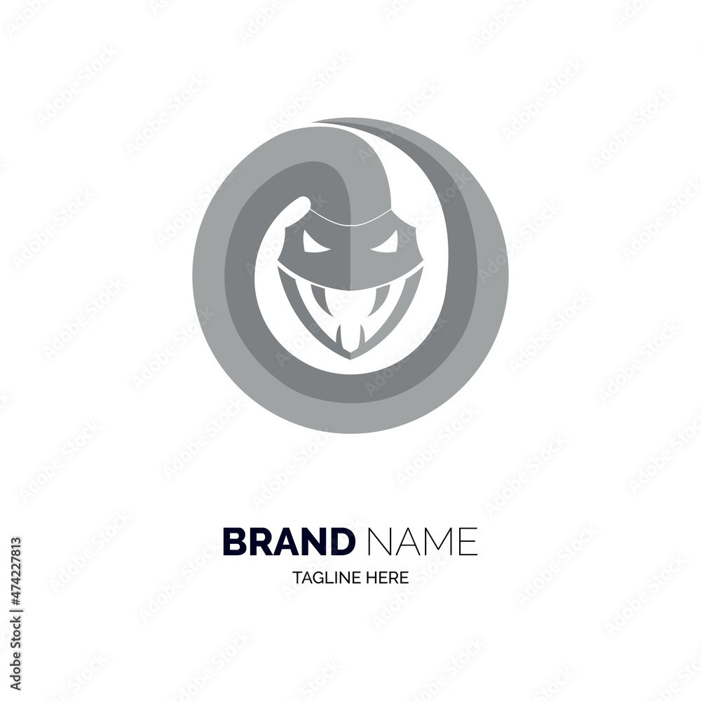 circle snake logo template design for brand or company and other circle snake logo template design for brand or company and other