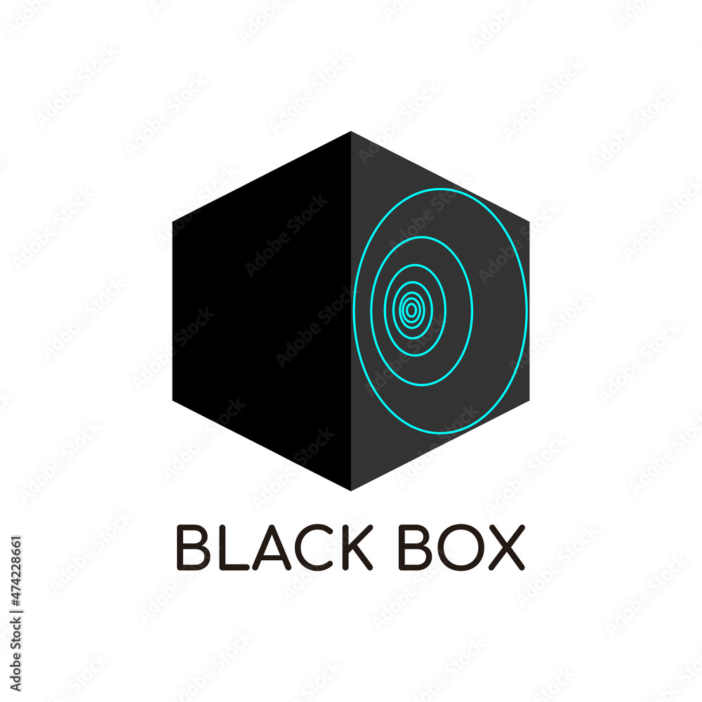 square vector icon with circular wave square vector icon with circular wave