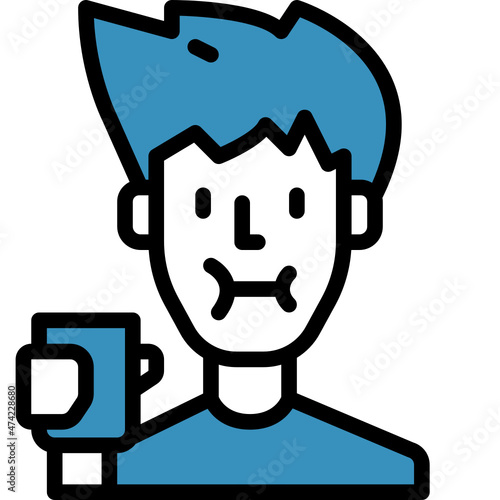 mouthwash one color icon