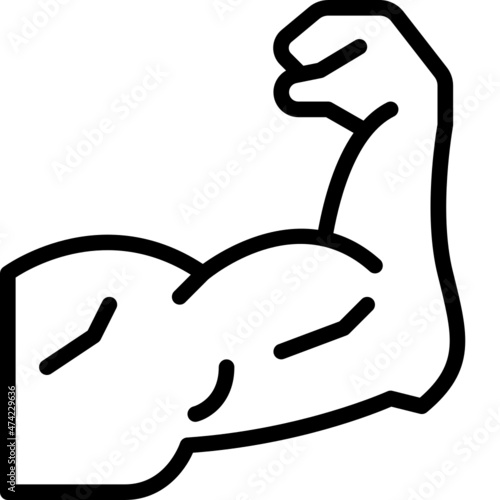 muscle line icon