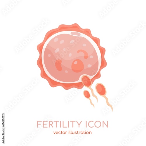 Fertility icon. Editable vector illustration in a cartoon style.
