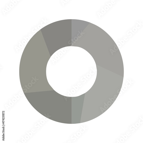 Diaphragm Flat Light Vector Icon Design