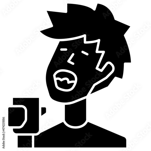 mouthwash solid icon