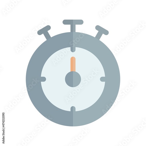  Chronometer Flat Light Vector Icon Design