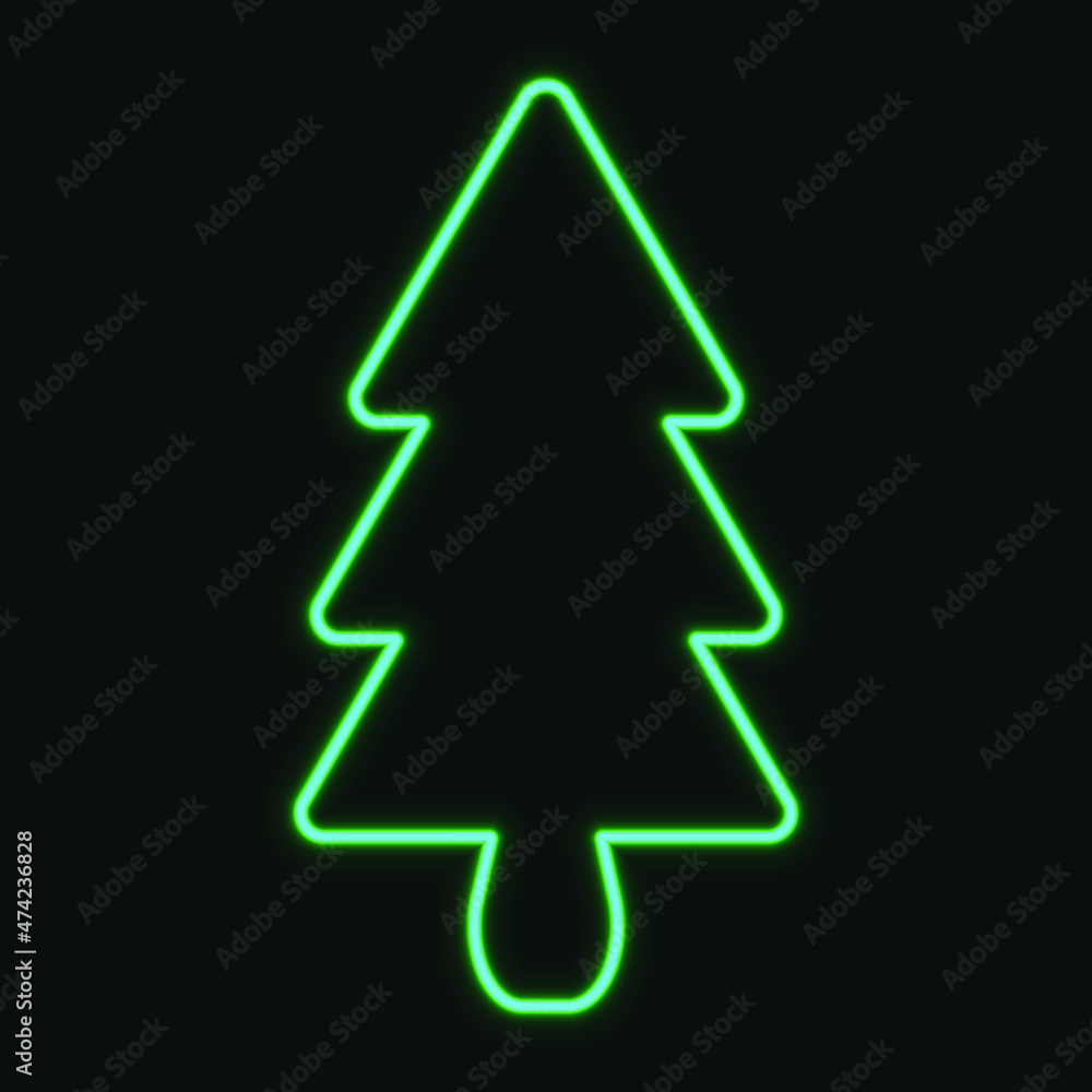 Christmas tree with Neon light Christmas tree with Neon light