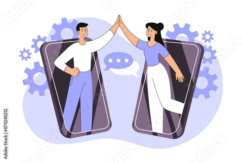 Concept of video call