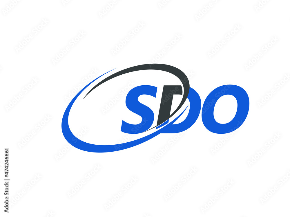SDO letter creative modern elegant swoosh logo design SDO letter creative modern elegant swoosh logo design