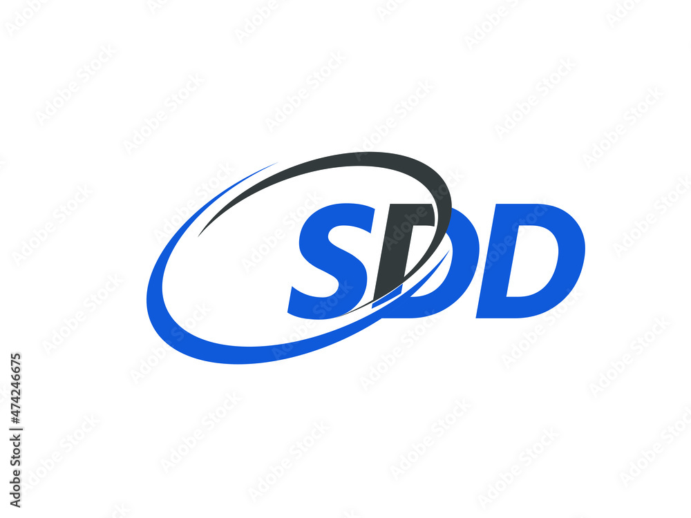 SDD letter creative modern elegant swoosh logo design SDD letter creative modern elegant swoosh logo design