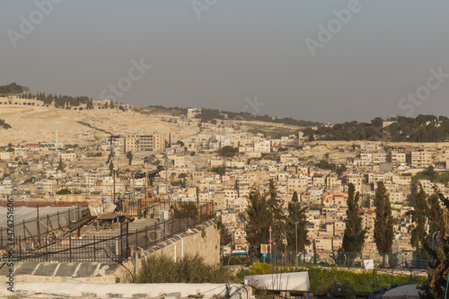 View of hills and city of jerusalem