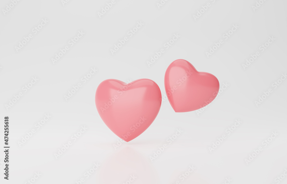 3d Realistic Red-pink heart on white isolate background for template for Happy wedding and valentine. heart sweet icon, press like and love 3d rendering illustration. Romantic creative composition. 3d Realistic Red-pink heart on white isolate background for template for Happy wedding and valentine. heart sweet icon, press like and love 3d rendering illustration. Romantic creative composition.