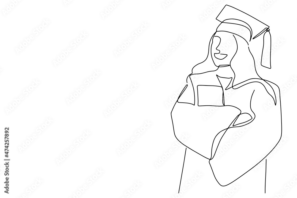 continuous line drawing of graduation students card concept congratulation ,
linear style and Hand drawn Vector illustrations continuous line drawing of graduation students card concept congratulation ,
linear style and Hand drawn Vector illustrations