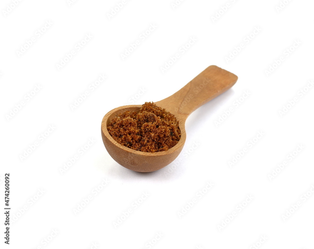 Raw Cane Sugar isolated o white background. Pile of dark brown soft sugar, isolated . Natural dark muscovado. Raw Cane Sugar isolated o white background. Pile of dark brown soft sugar, isolated . Natural dark muscovado.