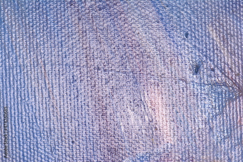 Creative abstract hand painted background, wallpaper, texture. Abstract composition for design elements. Close-up fragment of acrylic painting on canvas with brush strokes. Abstract art background