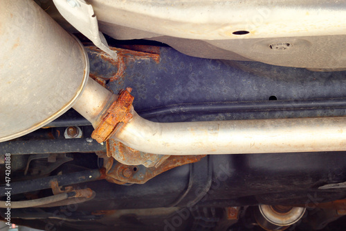 Принти на полотні View of the underneath of a car
